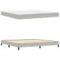 Preview: Boxspringbett mit Matratze Hellgrau 200 x 200 cm Samt