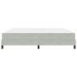 Preview: Boxspringbett mit Matratze Hellgrau 200 x 200 cm Samt