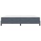 Preview: Boxspringbett mit Matratze Dunkelgrau 200 x 200 cm Samt