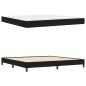 Preview: Boxspringbett mit Matratze Schwarz 200 x 200 cm Samt