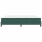 Preview: Boxspringbett mit Matratze Dunkelgrün 200 x 200 cm Samt