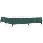 Preview: Boxspringbett mit Matratze Dunkelgrün 200 x 200 cm Samt