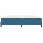 Preview: Boxspringbett mit Matratze Dunkelblau 200 x 200 cm Samt