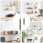 Preview: ARDEBO.de - Schwebende Regalhalterungen 12 pcs Braun Ø14 x 210 mm Stahl