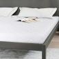 Preview: Matratze Weiß 200 x 200 cm Jacquard-Stoff