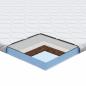 Preview: Matratzenpads Weiß 70 x 200 cm Nicht klebendes Polyester