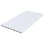 Preview: Kokosnuss Topper Weiß 100 x 200 cm Jacquard-Stoff