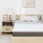 Preview: Kokosnuss Topper Weiß 120 x 200 cm Jacquard-Stoff