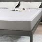 Preview: Kokosnuss Topper Weiß 140 x 190 cm Jacquard-Stoff