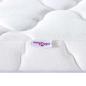 Preview: Kokosnuss Topper Weiß 140 x 190 cm Jacquard-Stoff