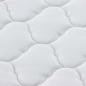 Preview: Kokosnuss Topper Weiß 140 x 190 cm Jacquard-Stoff