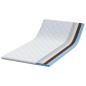 Preview: Kokosnuss Topper Weiß 140 x 190 cm Jacquard-Stoff