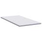 Preview: Kokosnuss Topper Weiß 140 x 190 cm Jacquard-Stoff