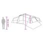 Preview: Familienzelt mit Dach Grau und Orange 833 x 585 x 216 cm Taft