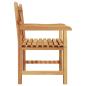 Preview: Gartenstuhl 2 pcs Braun 58 x 60 x 90 cm Massives Teakholz