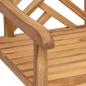 Preview: Gartenstuhl 2 pcs Braun 58 x 60 x 90 cm Massives Teakholz