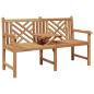 Preview: Bank Sonstiges Braun 150 x 60 x 90 cm Massives Teakholz