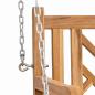 Preview: Schaukelbank Sonstiges Braun 114 x 60 x 64 cm Massives Teakholz