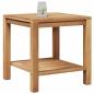 Preview: Couchtisch Braun 45 x 45 x 45 cm Massives Teakholz