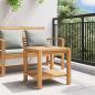 Preview: Couchtisch Braun 45 x 45 x 45 cm Massives Teakholz