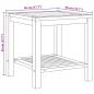 Preview: Couchtisch Braun 45 x 45 x 45 cm Massives Teakholz