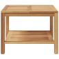 Preview: Couchtisch Braun 60 x 60 x 45 cm Massives Teakholz
