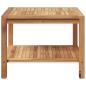 Preview: Couchtisch Braun 60 x 60 x 45 cm Massives Teakholz