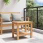 Preview: Couchtisch Braun 50 x 35 x 45 cm Massives Teakholz