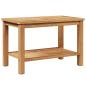 Preview: Couchtisch Braun 70 x 40 x 45 cm Massives Teakholz