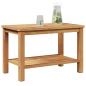 Preview: Couchtisch Braun 70 x 40 x 45 cm Massives Teakholz