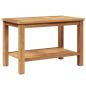 Preview: Couchtisch Braun 70 x 40 x 45 cm Massives Teakholz