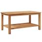 Preview: Couchtisch Braun 90 x 50 x 45 cm Massives Teakholz