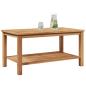 Preview: Couchtisch Braun 90 x 50 x 45 cm Massives Teakholz