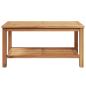 Preview: Couchtisch Braun 90 x 50 x 45 cm Massives Teakholz