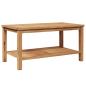 Preview: Couchtisch Braun 90 x 50 x 45 cm Massives Teakholz