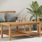 Preview: ARDEBO.de - Couchtisch Braun 110 x 55 x 45 cm Massives Teakholz