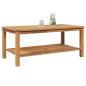 Preview: Couchtisch Braun 110 x 55 x 45 cm Massives Teakholz