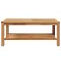 Preview: Couchtisch Braun 110 x 55 x 45 cm Massives Teakholz