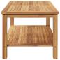 Preview: Couchtisch Braun 110 x 55 x 45 cm Massives Teakholz