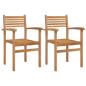 Preview: Garten Stapelstühle 2 pcs Braun 55.5 x 55.5 x 90 cm