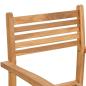 Preview: Garten Stapelstühle 4 pcs Braun 55.5 x 55.5 x 90 cm