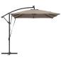 Preview: Sonnenschirm Taupe 249 x 249 x 250 cm Polyester und Aluminium