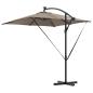 Preview: Sonnenschirm Taupe 249 x 249 x 250 cm Polyester und Aluminium