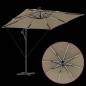 Preview: Sonnenschirm Taupe 249 x 249 x 250 cm Polyester und Aluminium