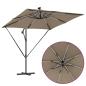 Preview: Sonnenschirm Taupe 249 x 249 x 250 cm Polyester und Aluminium
