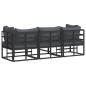 Preview: Gartenmöbel-Sets mit Kissen mit Kissen 3 pcs Schwarz und Anthrazit