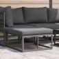 Preview: ARDEBO.de - Gartenmöbel-Sets mit Kissen Schwarz und Anthrazit