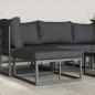 Preview: Gartenmöbel-Sets mit Kissen Schwarz und Anthrazit