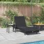 Preview: Liegestuhl 2 pcs Schwarz 40 x 40 x 40,5 cm Poly Rattan