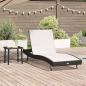 Preview: ARDEBO.de - Liegestuhl 2 pcs Schwarz 40 x 40 x 40,5 cm Poly Rattan
